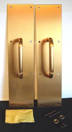 Commercial Solid Brass Door Pulls (Pair) ~ All hardware included ~ Nice L@@K!!