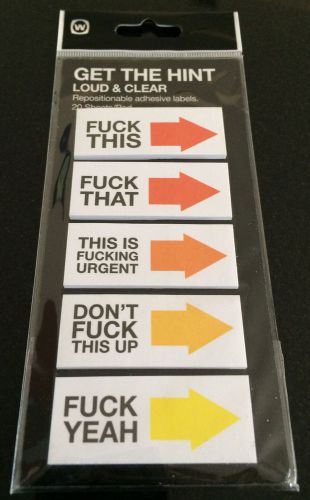 F**k this Post It Notes! Get The Hint -- Swear Word Post It Notes!!