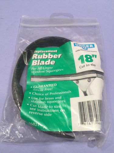 Unger 18&#034;, Squeegee Replacement Rubber Blade 96021 Cut to Size  for all Unger