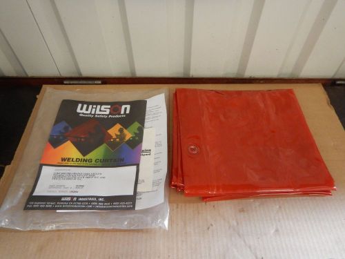 NEW Wilson Welding Curtain Curt Spectra Orange 14 Mil 5&#039; H x 6&#039; W NEW