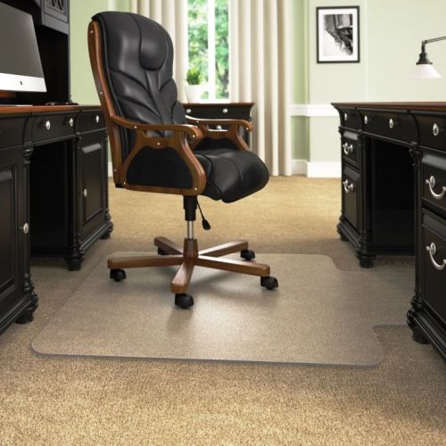 NIB DEFLECTO CM17232 ExecuMat Studded Chair Mat, High Pile Carpet, 45&#034; x 53&#034;