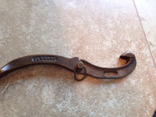 ELKHART SOLID BRASS Antique Folding Spanner Wrench,weights 1LB