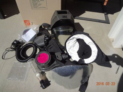 3m welding helmet cb-1000 belt mounted papr with mask and charger l-156 for sale