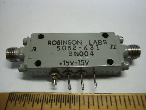 ROBINSON LABS 5052 - K31 RF SWITCH  +15V -15V SMA FEMALE CONNECTORS