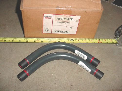 25 plasti bond red h0t electrical 1/2x90 conduit coupling prhelb coated    - for sale