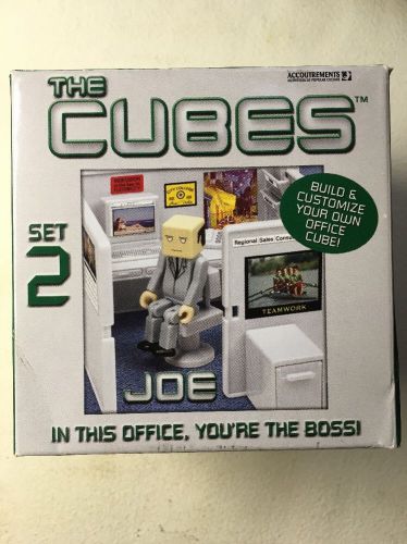 The Cubes JOE  Action Figure WORK Set Novelty OFFICE Toy CORPORATE Gag Gift FREE