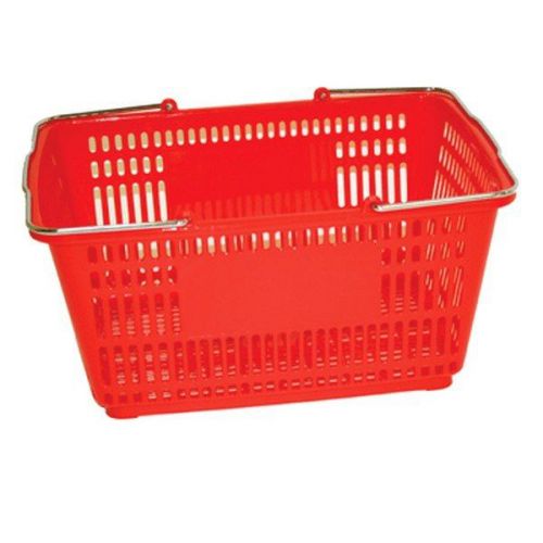 Large Shopping Basket Red