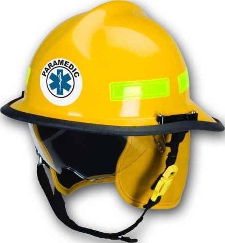 3M Reflective 3&#034; Round Fire/Rescue/EMS Helmet Front Decal - Paramedic