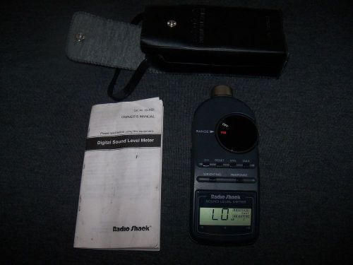 Radio Shack Digital Sound Level Meter 33-2055