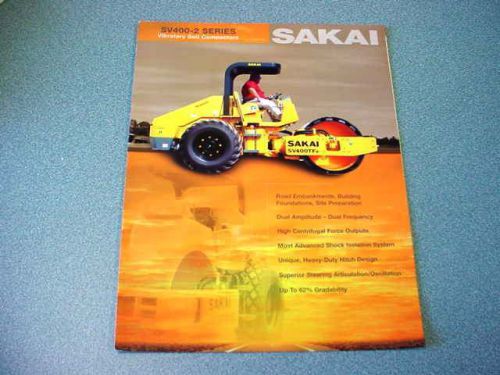 Sakai SV400-2 Series Vibratory Soil Compactors  Brochure