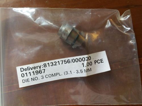 Trumpf fastener TF 350 power tool part # 0111967 die new for sale