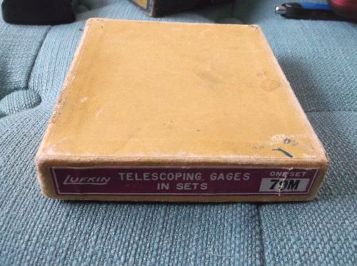 Lufkin telescoping hole gage set 79-m   vintage box only!!! for sale