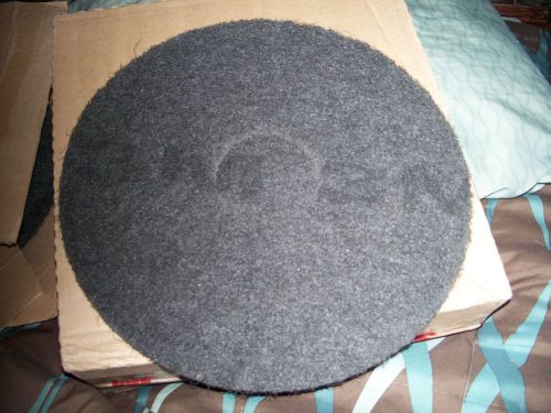 COMMERCIAL CLEANING  - NEW IN BOX 3M  13&#034; BLACK STRIPPER PADS - SET OF 5