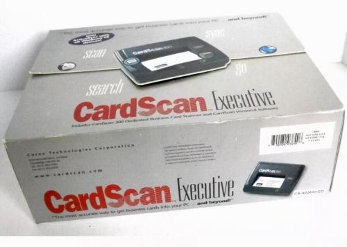 Corex technologies corp card scan 300 executive card scanner version 4 software for sale