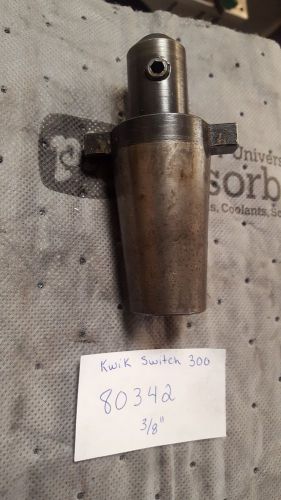Kwik switch 300 #80342 3/8&#034; end mill holders for sale