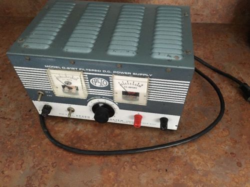 EPSCO Model D-612T Filtered General Purpose DC Power Supply 16 Volts 10A