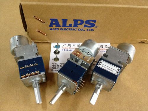1PCS JAPAN ALPS RK27 A50K Dual-channel Motorized Potentiometer 25MMF #D3133 LV
