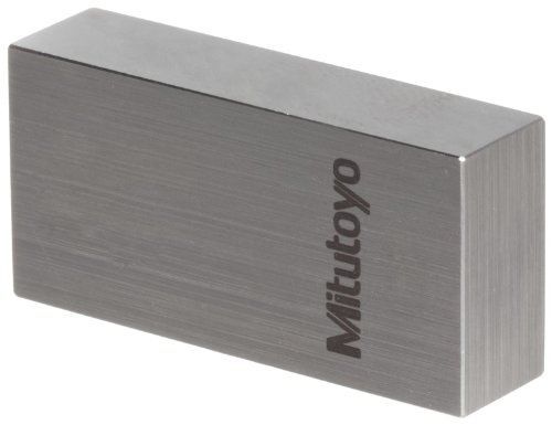 Mitutoyo Steel Rectangular Gage Block, ASME Grade AS-2, 0.100025&#034; Length