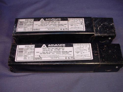Pair (2) advance transformer hid ballast 72c7984-np support 70w s62 sodium lamp for sale