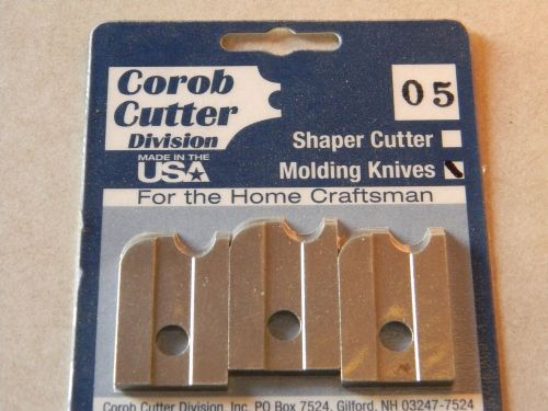 Molding cutter, 3pc,5/16 Cove, 3/8 Bead