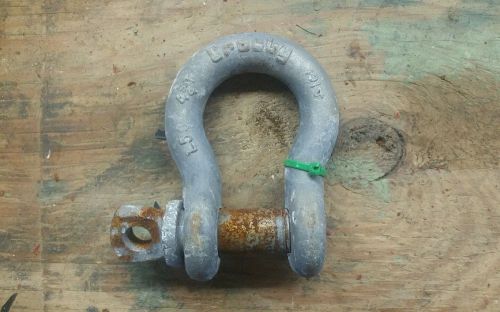 Crosby wll 4-3/4 ton, 3/4&#034; screw pin shackle / clevis for sale