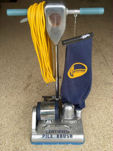 Nilodor Certified Model &#034;S&#034; Pile Lifter Pile Brush Dry Carpet Extraction Vacuum