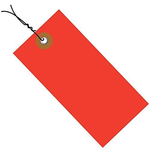 Tyvek G14063D Empty-Eyelet Pre-Wired Shipping Blank Tag, Spunbonded Olefin,