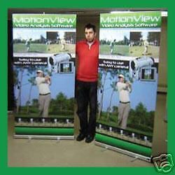 3 units retractable banner stands pop up display 40*79&#034; for sale
