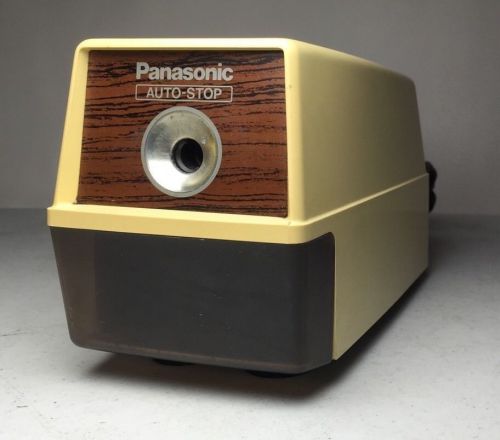 Vintage Panasonic Electric Pencil Sharpener # KP-100 Works Great, Looks Retro