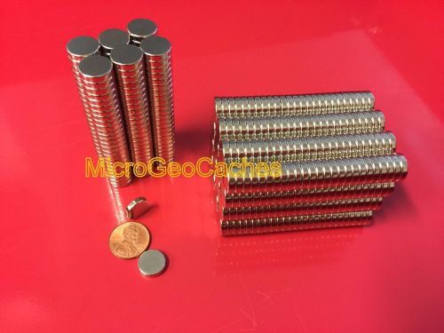 150 Large 1/2 x 1/8 inch Neodymium Disc Magnets Super Strong Rare Earth Magnet