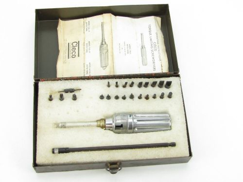 Cleco Pneumatic Model PM-5 Roto-Torq Torque Limiting Screwdriver w/WWII Era Case