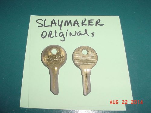 1120F VINTAGE SLAYMAKER Original 5 Key blanks lot textured steampunk Locksmith
