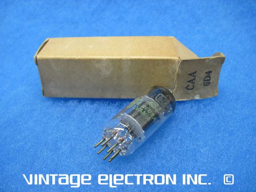 Nos caa 6d4 vacuum tube - sylvania - usa - 1953 (free shipping, tested) for sale