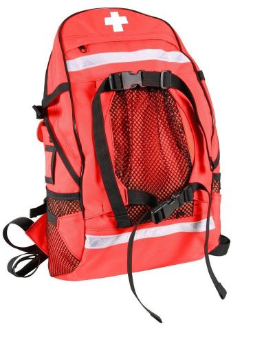 Ems medic trauma backpack gear bag - red first aid ambulance emergency back pack for sale