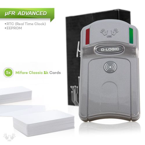 Nfc rfid reader writer advance- real time clock+eeprom+sdk+ 5  cards or tags for sale