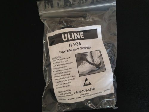 2 x ULINE H936 , Cup-Style Heel Grounder ,Anti- Static meets ESD Standard