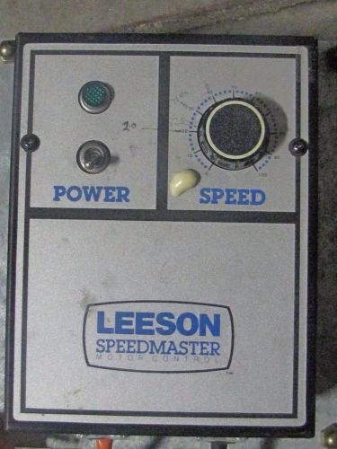Leeson Speedmaster Motor Control