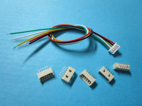 60 set 1.25mm 5 Pin Male + Female Polarized Connector with 28AWG 150mm Leads