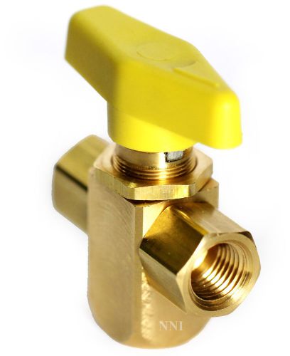 1/4&#034; female npt 3 way brass l- port ball valve panel mount option for sale
