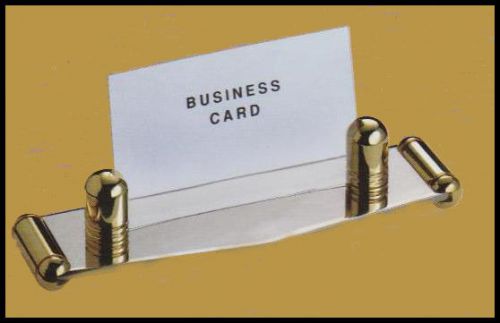 Stainless Steel and Brass Business Card Holder