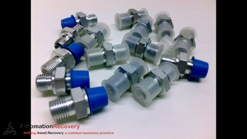 ADAPTALL 9000-8-6 - PACK OF 15 - FITTINGS, 1/2IN BSPP MALE X 3/8IN, NEW*