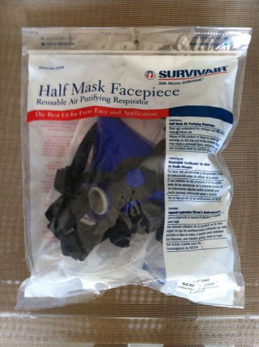 Honeywell 303000 Large SurvivAir ValuAir Plus Half Mask Respirator No Cartridges