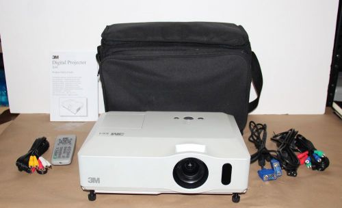 3m x64 LCD Projector.180 Hours on Lamp.With Remote , Cables, Manual, Nylon Case