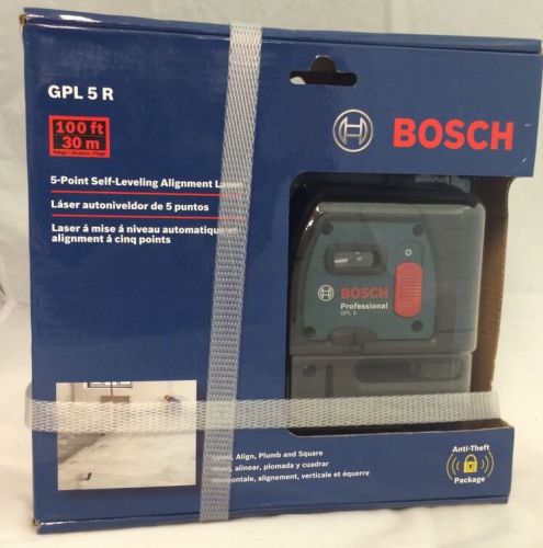 Bosch gpl5r self-leveling alignment laser,100 ft-usa- sealed* regular price $199 for sale