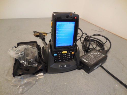 Motorola symbol mc7090 hand held pda mc70 1d 2d barcode scanner +cradle 801754 for sale