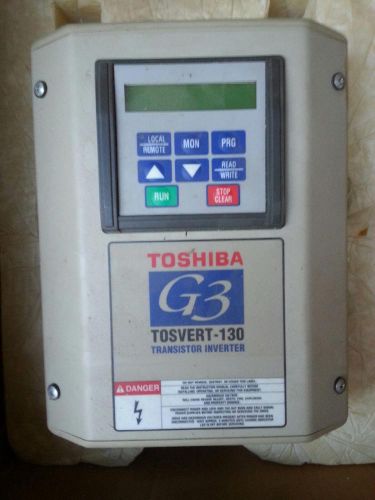 Toshiba g3 tosvert-130 transistor inverter type form vt130g3u4110, 10 hp, 460v for sale