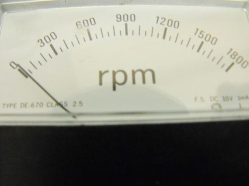 RPM Panel Gauge , type DE-670