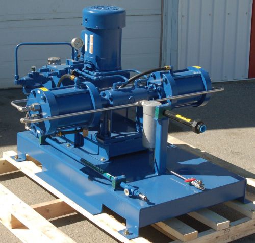 Reconditioned hydro-pac 5 hp stainless steel gas booster compressor for sale