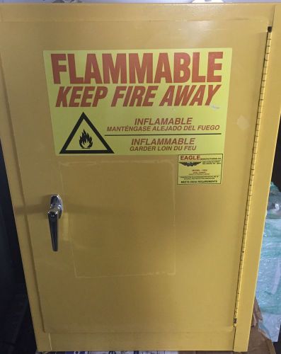 Eagle 12 gallon flammable liquid fire safety cabinet storage model 1924 for sale