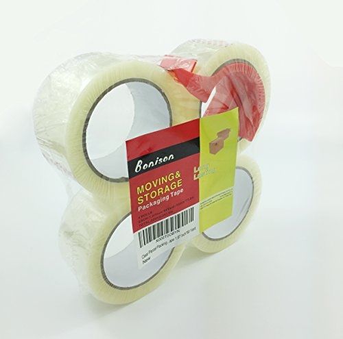 4 rolls bonison clear transparent strong heavy duty long lasting moving &amp; for sale